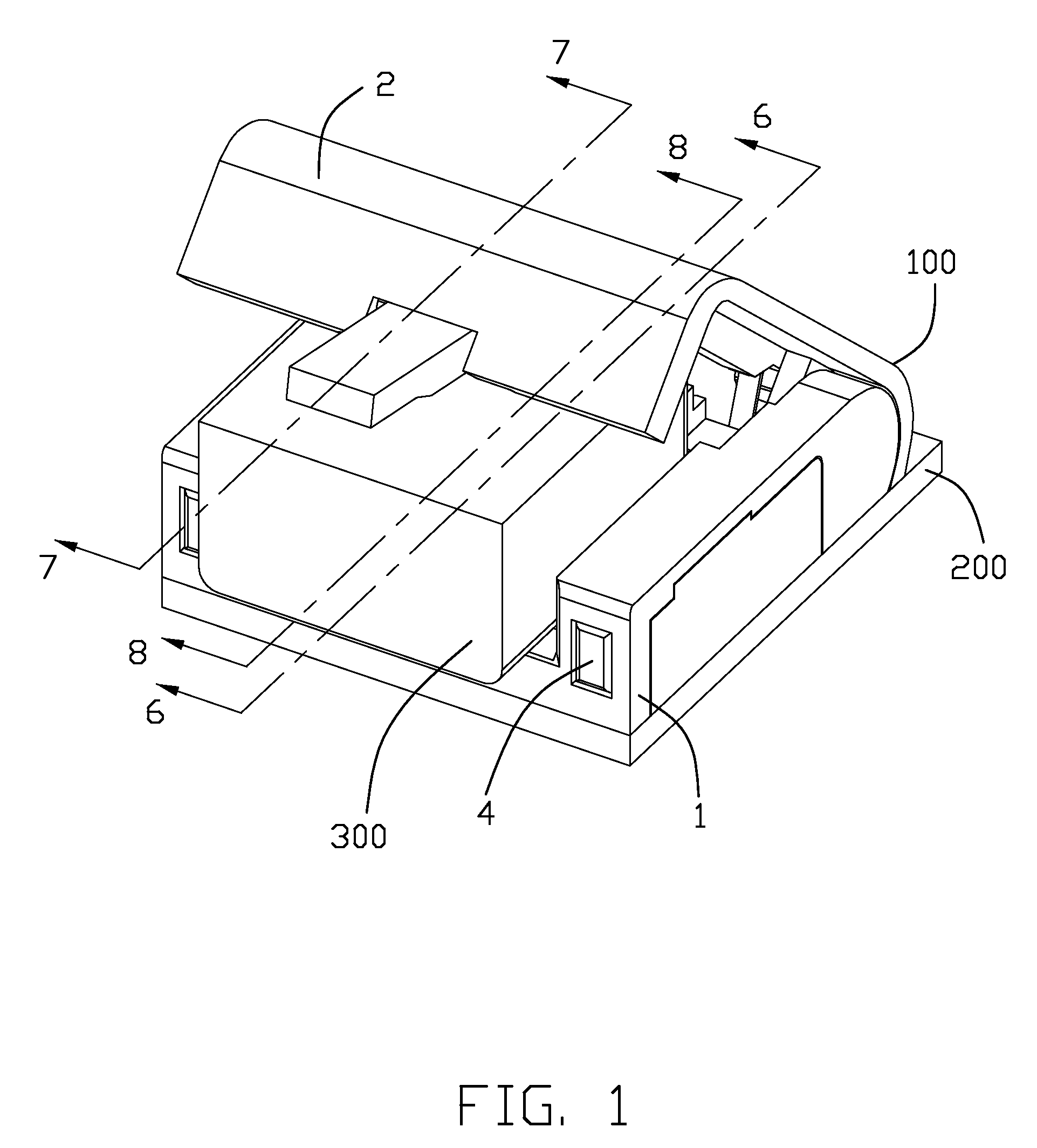 Low profile modular jack having spring-biased cover