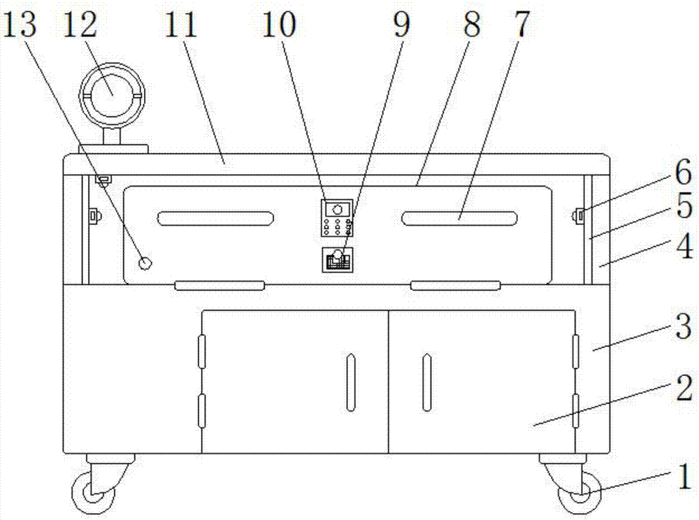 Anti-theft and anti-robbing jewelry counter with automatic warning and efficient display functions