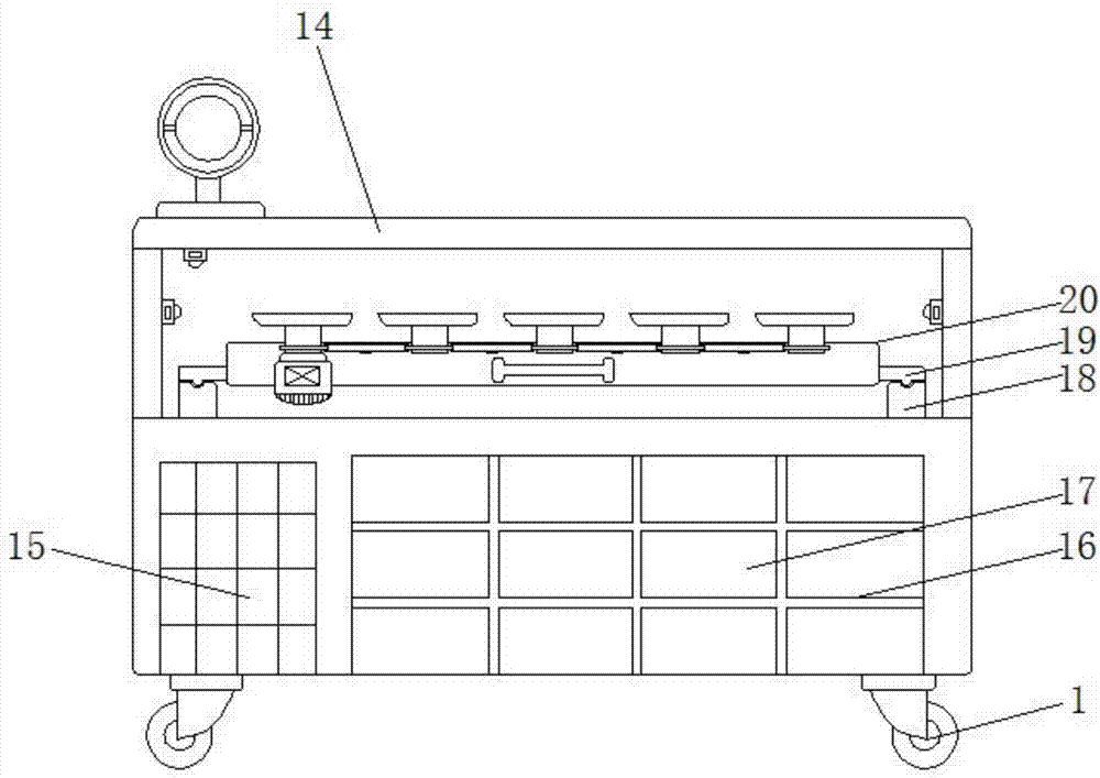 Anti-theft and anti-robbing jewelry counter with automatic warning and efficient display functions