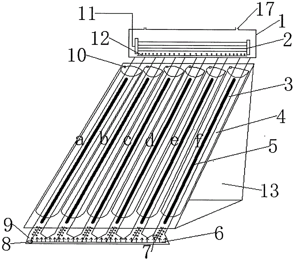 Solar photocatalytic oxidation-membrane separation three-phase fluidized bed internal circulation reaction device