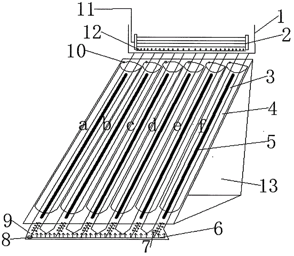 Solar photocatalytic oxidation-membrane separation three-phase fluidized bed internal circulation reaction device