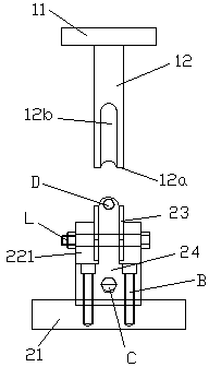 Stamping die structure for circumferential bolts and longitudinal bolts for rail transit