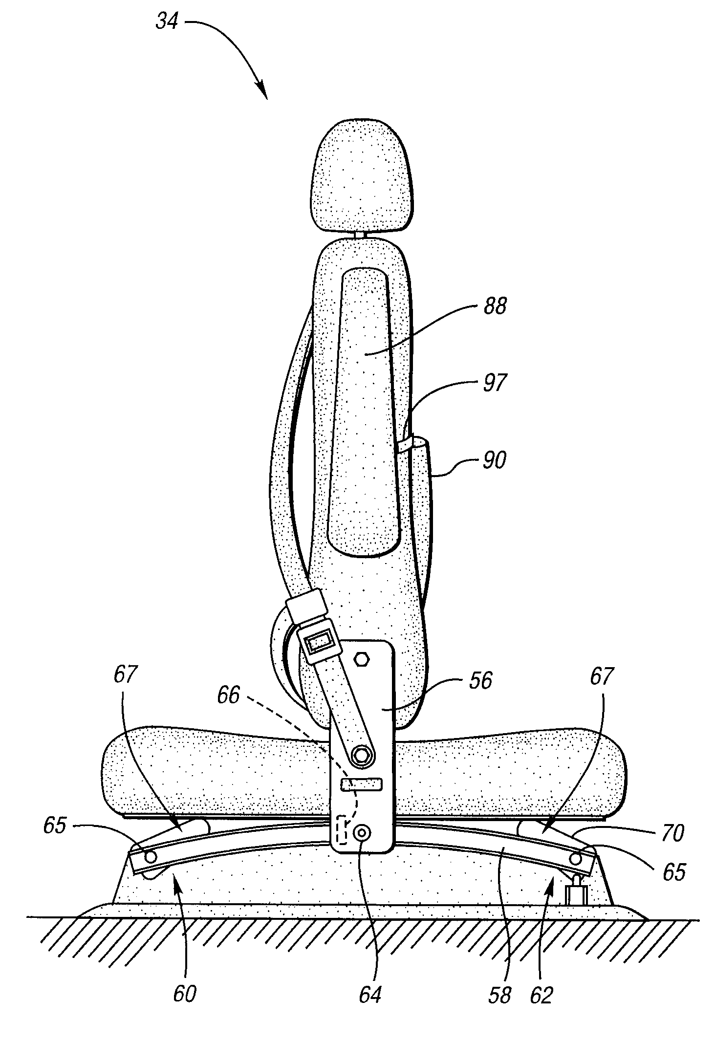 Seat configuration system for an automotive interior