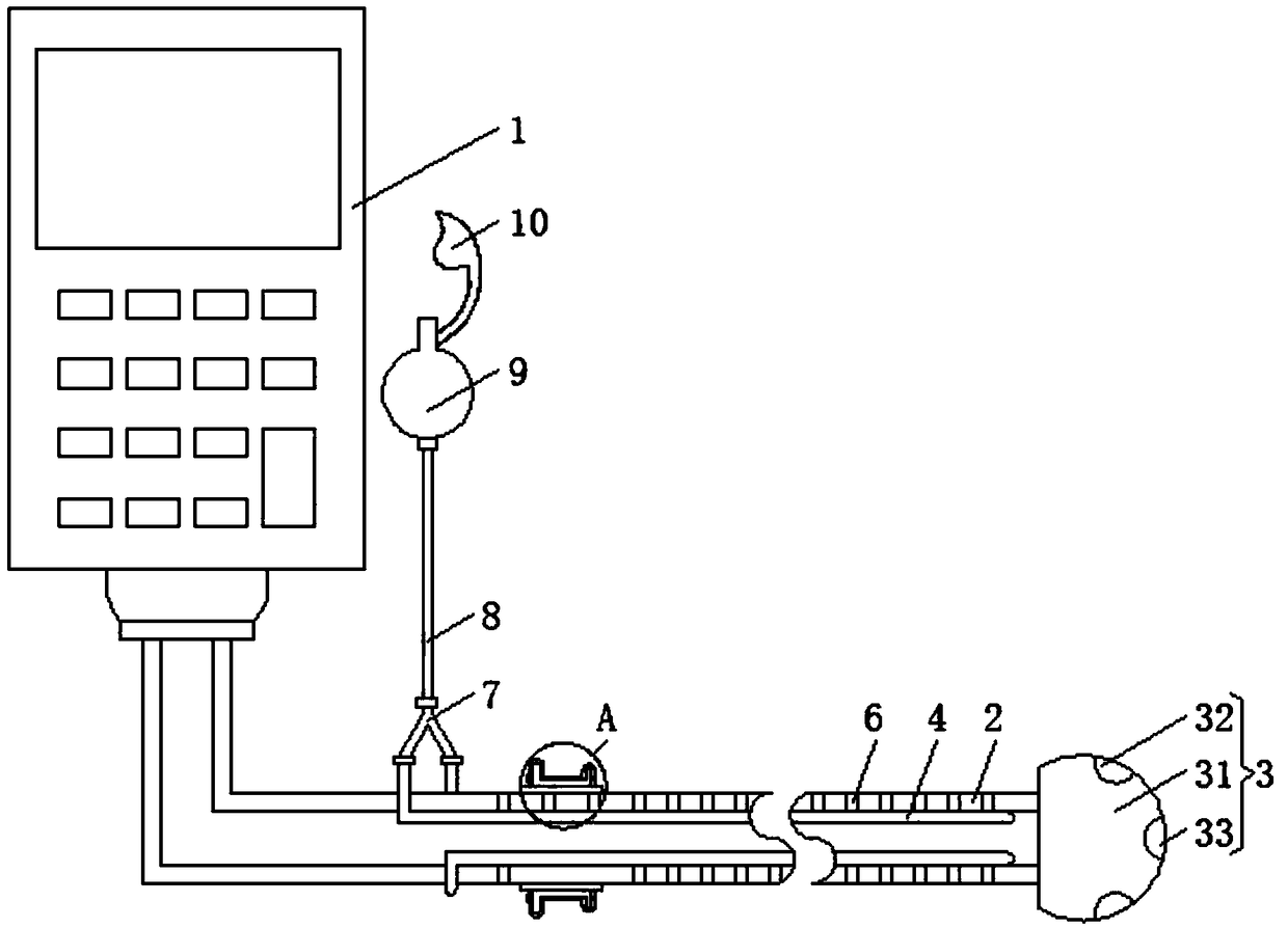 Pediatric gastrointestinal examination device for pediatricians