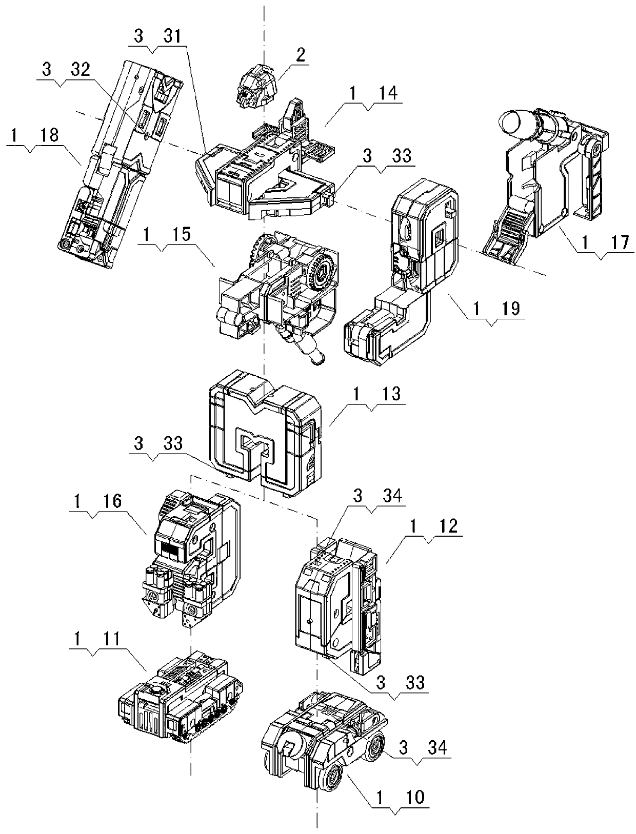 Figure transformation combination toy