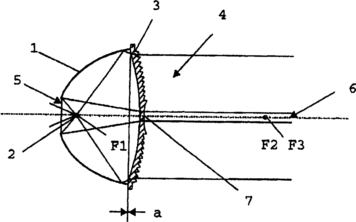 Fresnel lens spotlight