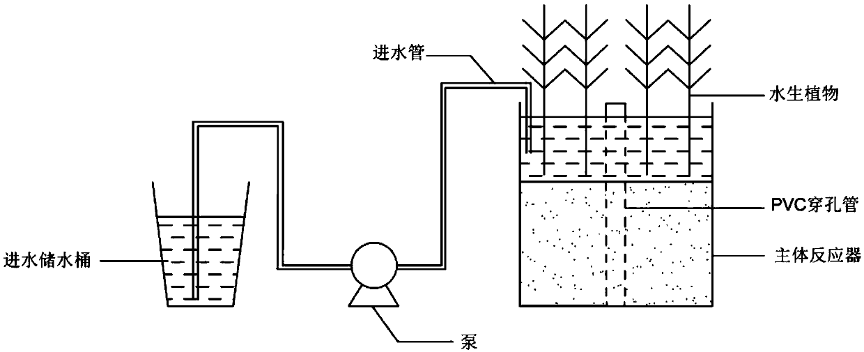 Technology for lakeside matrix to strengthen nitrogen and phosphorus removal