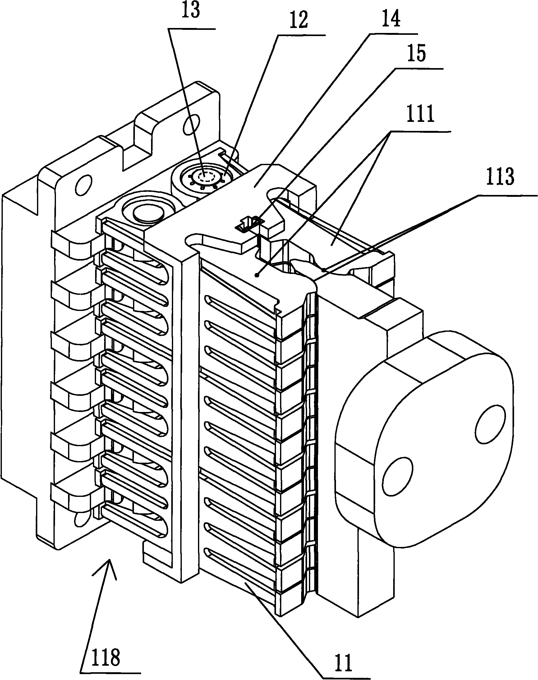 Electric connection mechanism used for plug-in circuit breaker