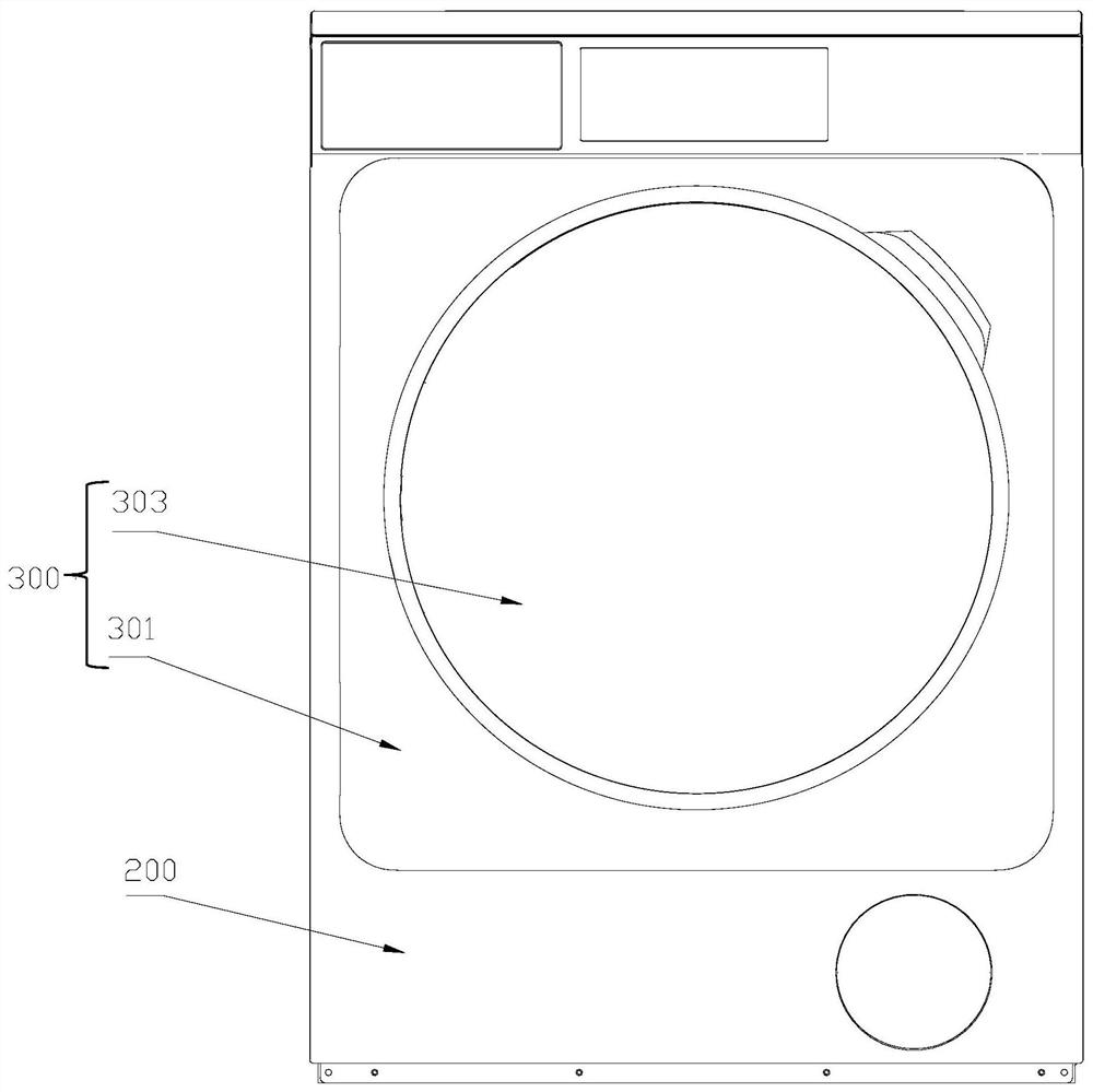 Clothes treatment device and door cover assembly thereof