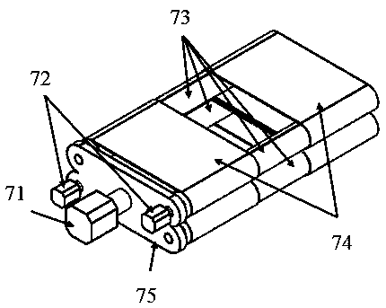 Banknote processing module structure of self-service transaction equipment and processing method thereof