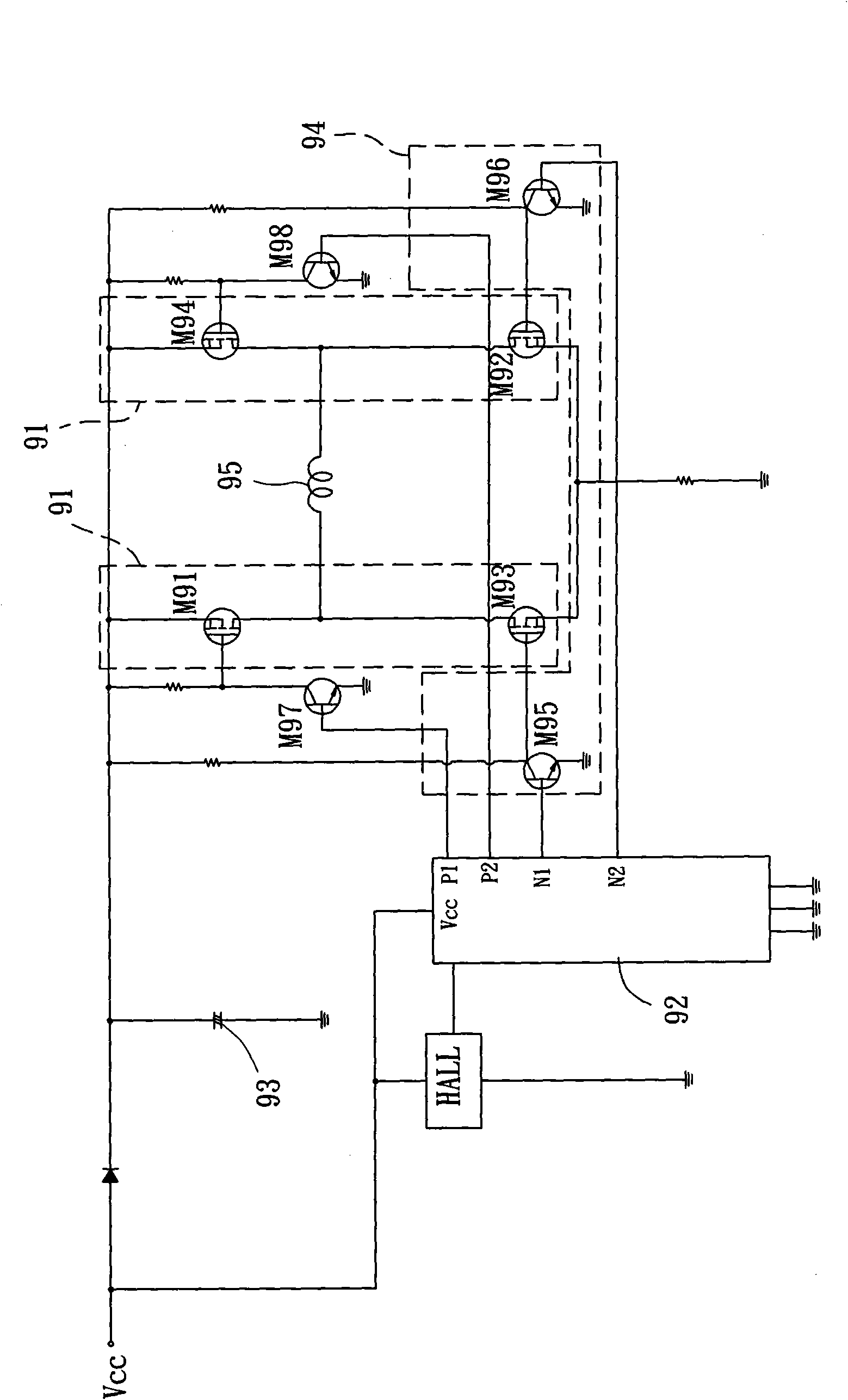 Fan system and brake circuit thereof