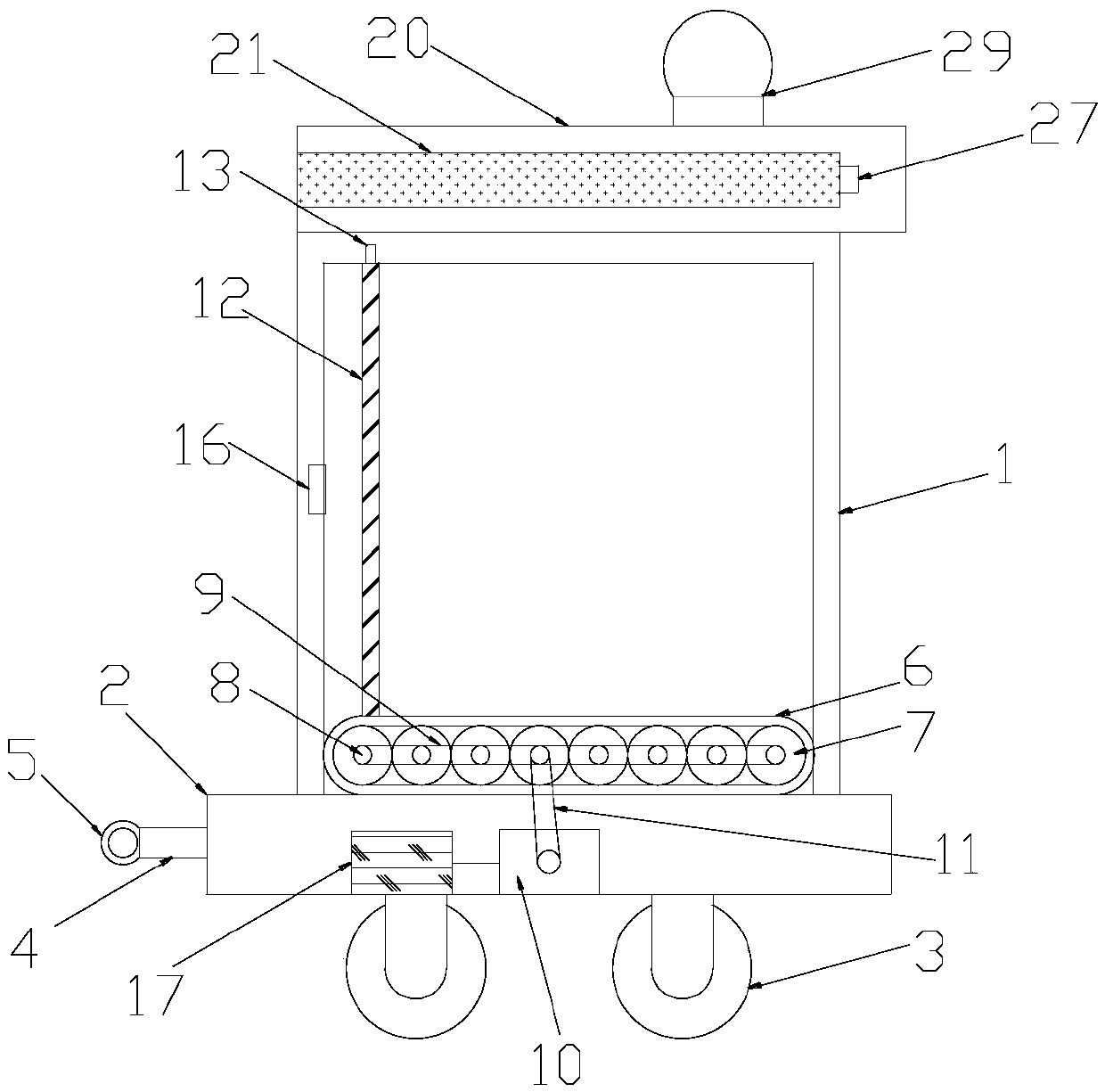 Intelligent logistics transferring device