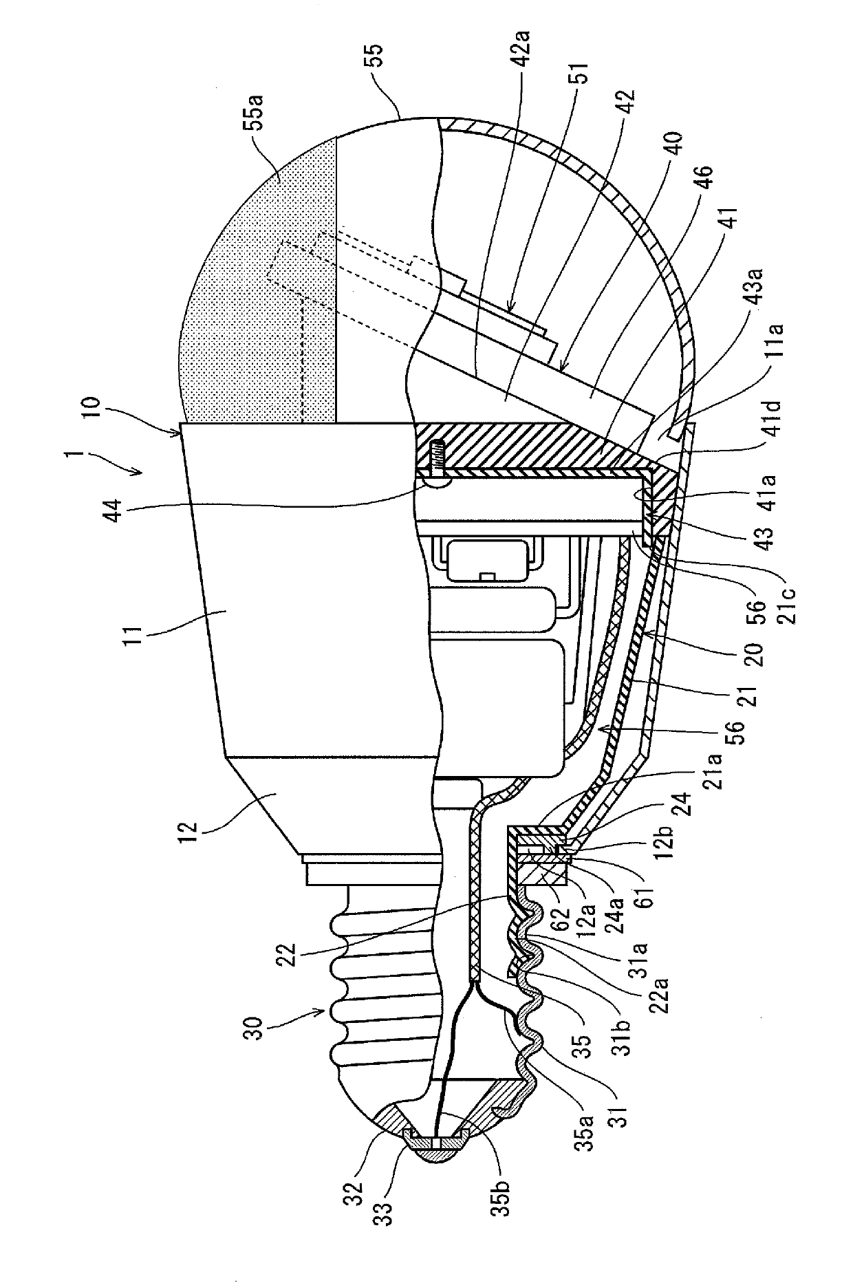 Bulb-shaped lamp