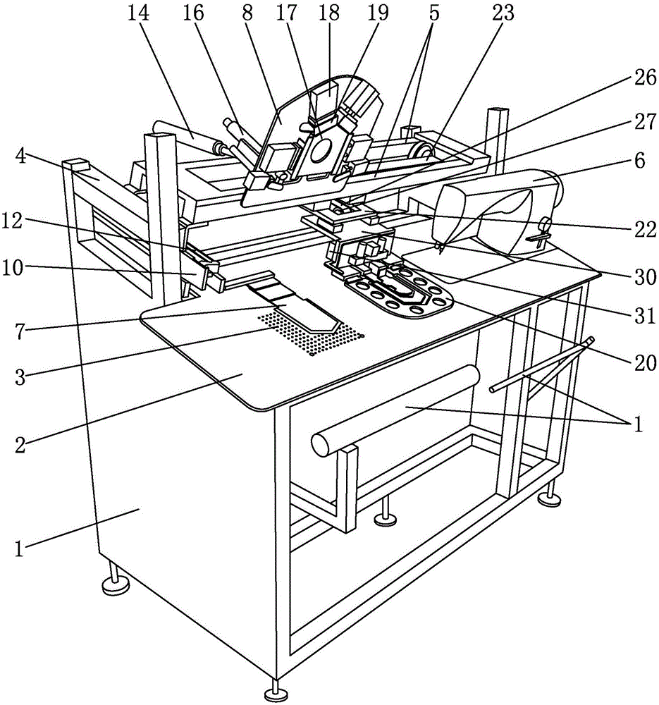 Patch pocket sewing machine