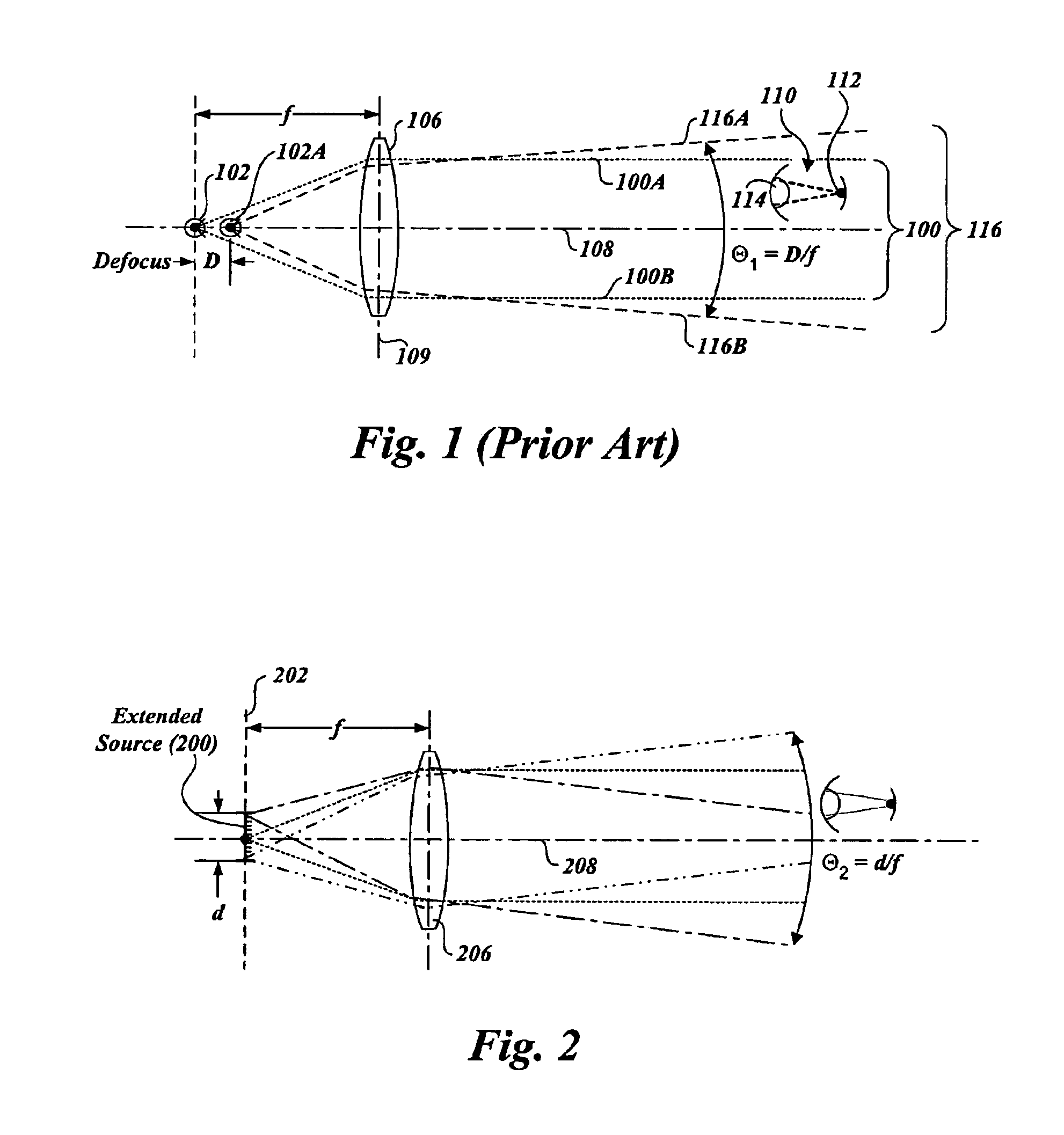 Extended source transmitter for free space optical communication systems