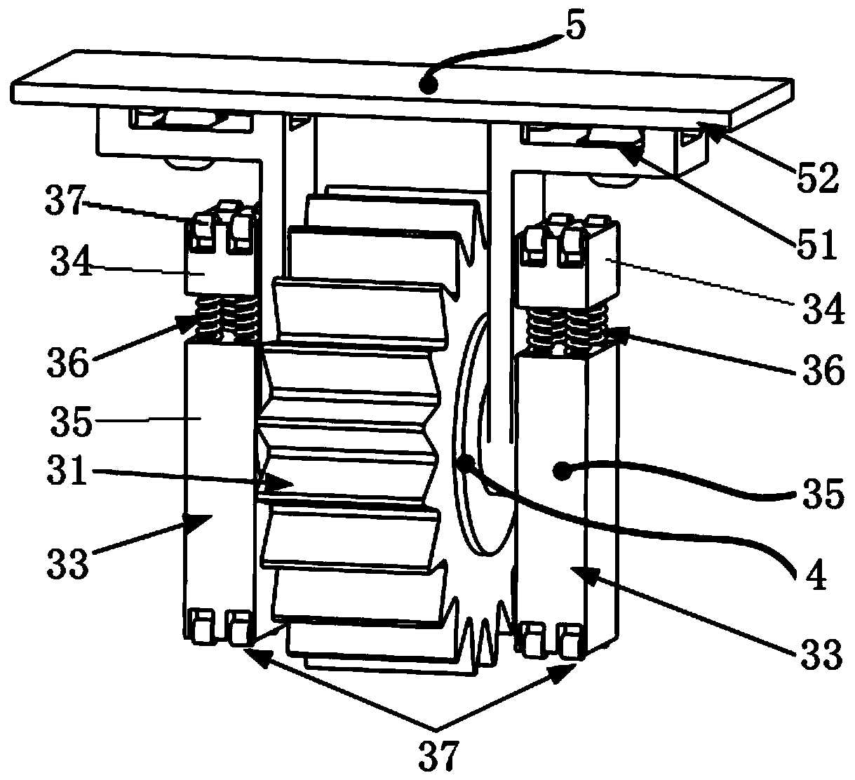 Satellite-borne load linear motion system