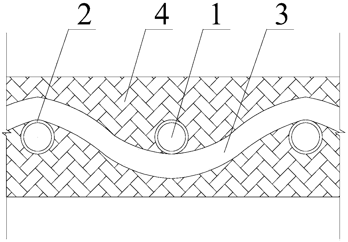 A kind of built-in viscous damping geotextile and method for using the same for structural reinforcement