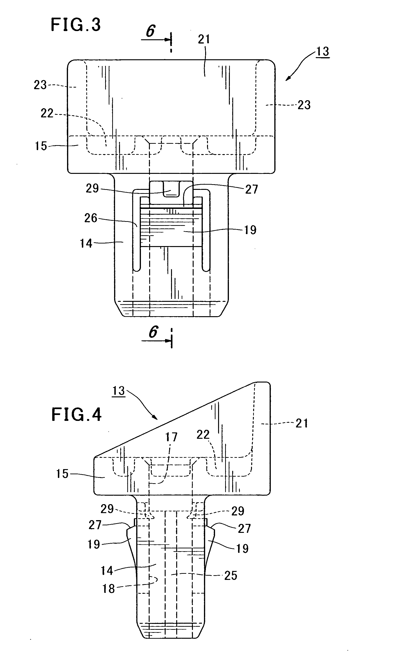 Curtain-shield airbag clip and assemblies using the clip