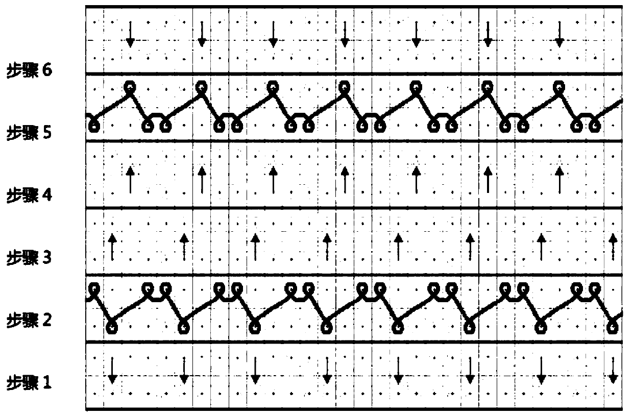 Two-needle-plate cylindrical 2x1 tight rib knitting structure and knitting method thereof