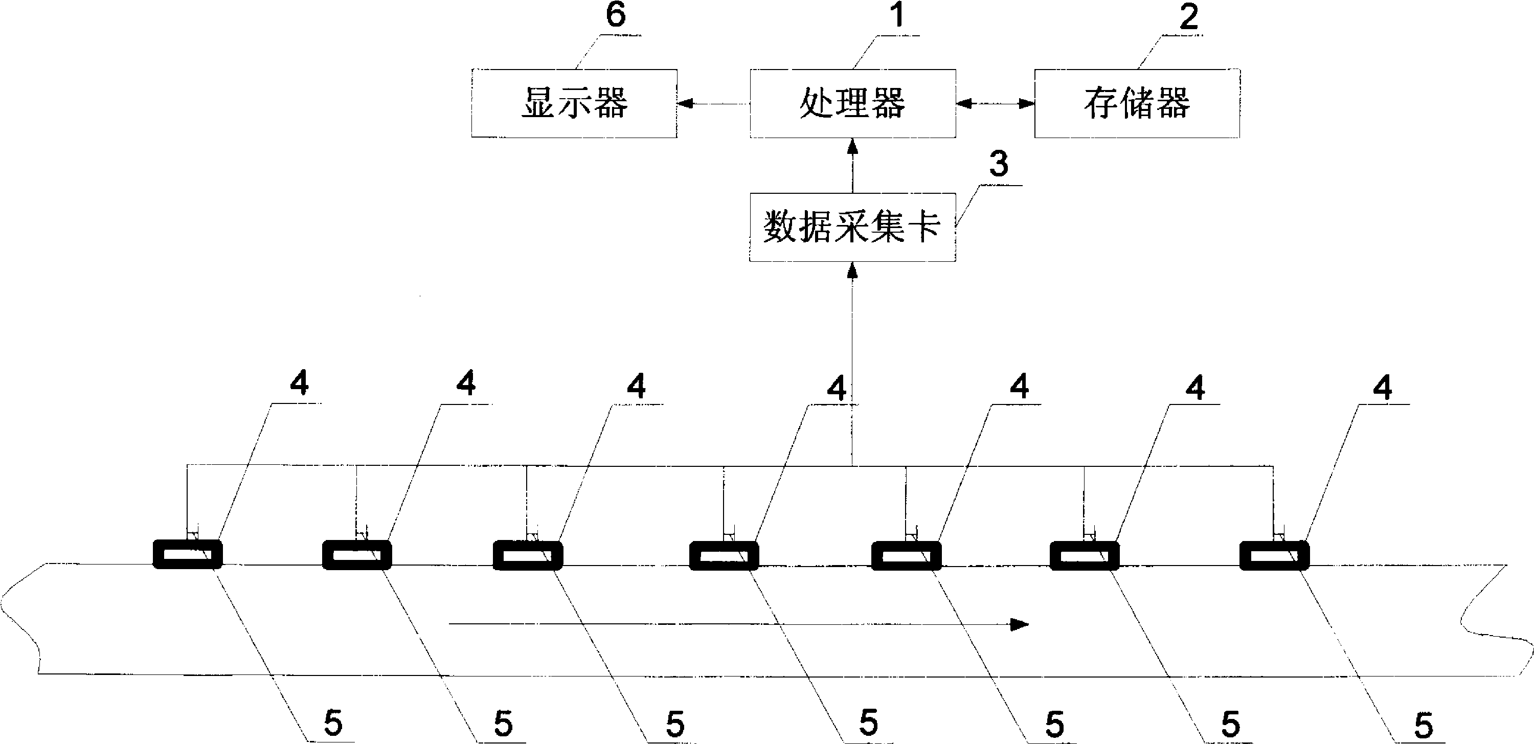 Transient flow problem method-based oil pipeline dropping detection device