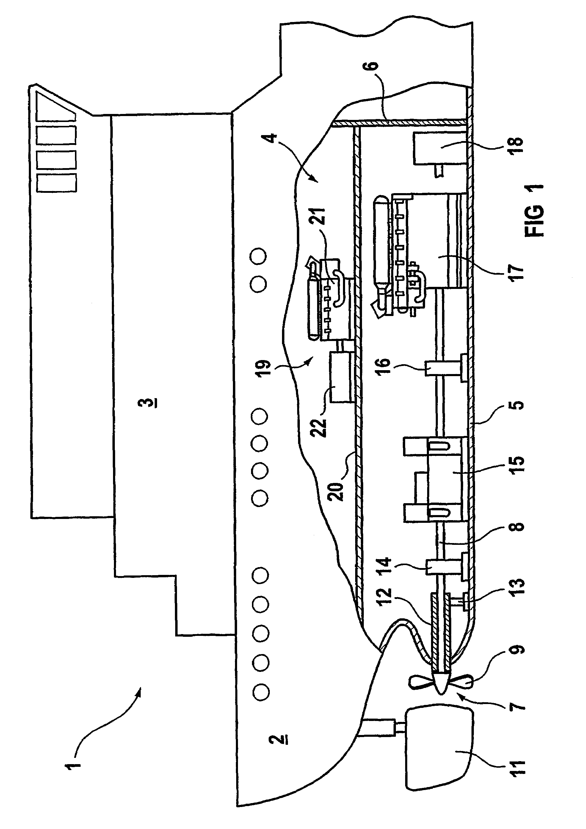 Hybrid ship propulsion system