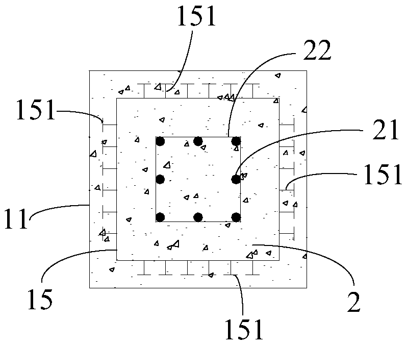 Fabricated coal gangue ceramsite concrete filled steel tube beam column joint structure and construction method thereof