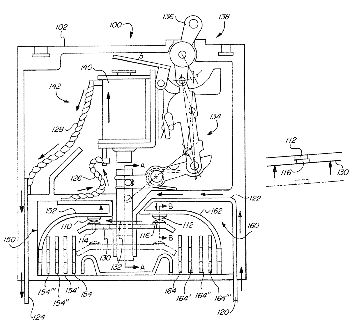 Multiple contact circuit breaker