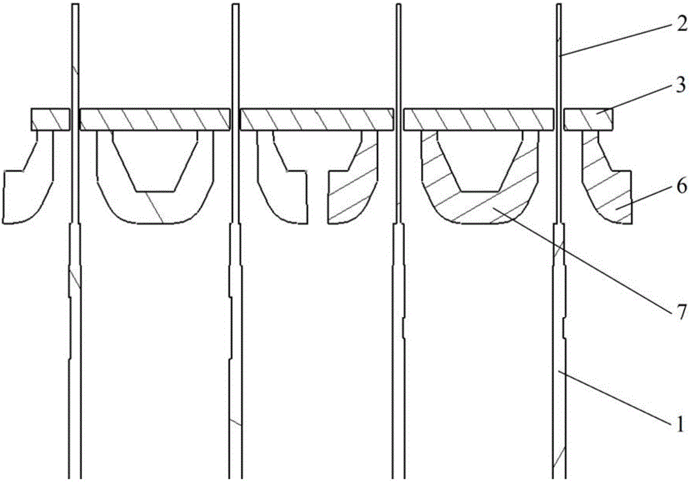 Module connecting structure for soft-package battery