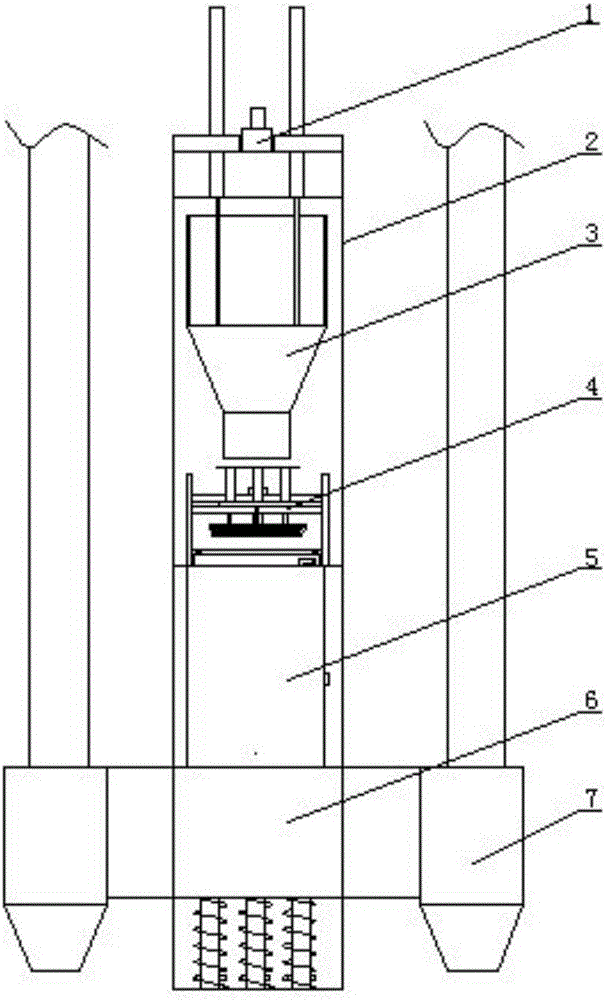 Organic refuse treatment system with feeding rotary cover provided with rotary shifting handle