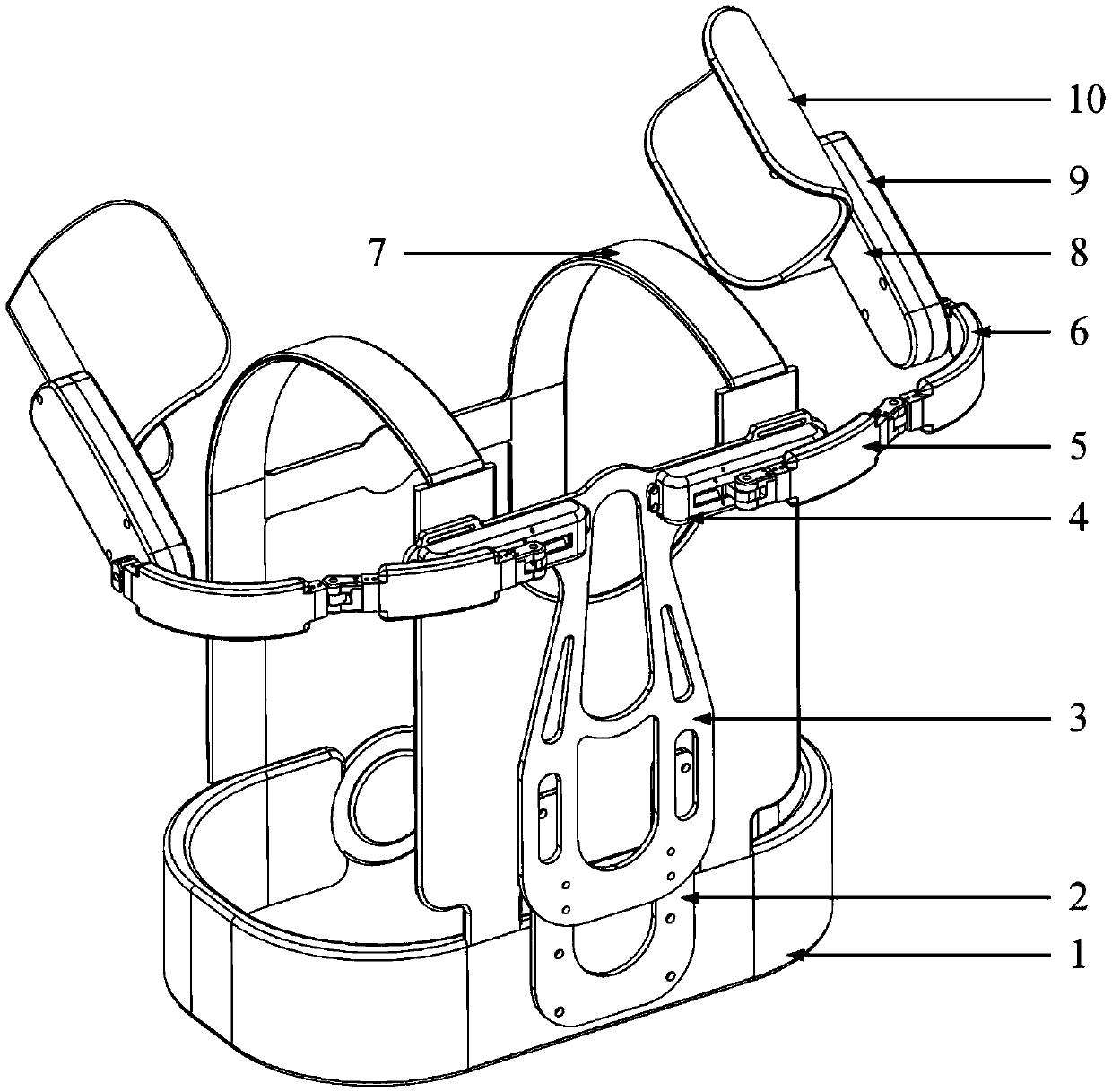 Shoulder assistance support exoskeleton