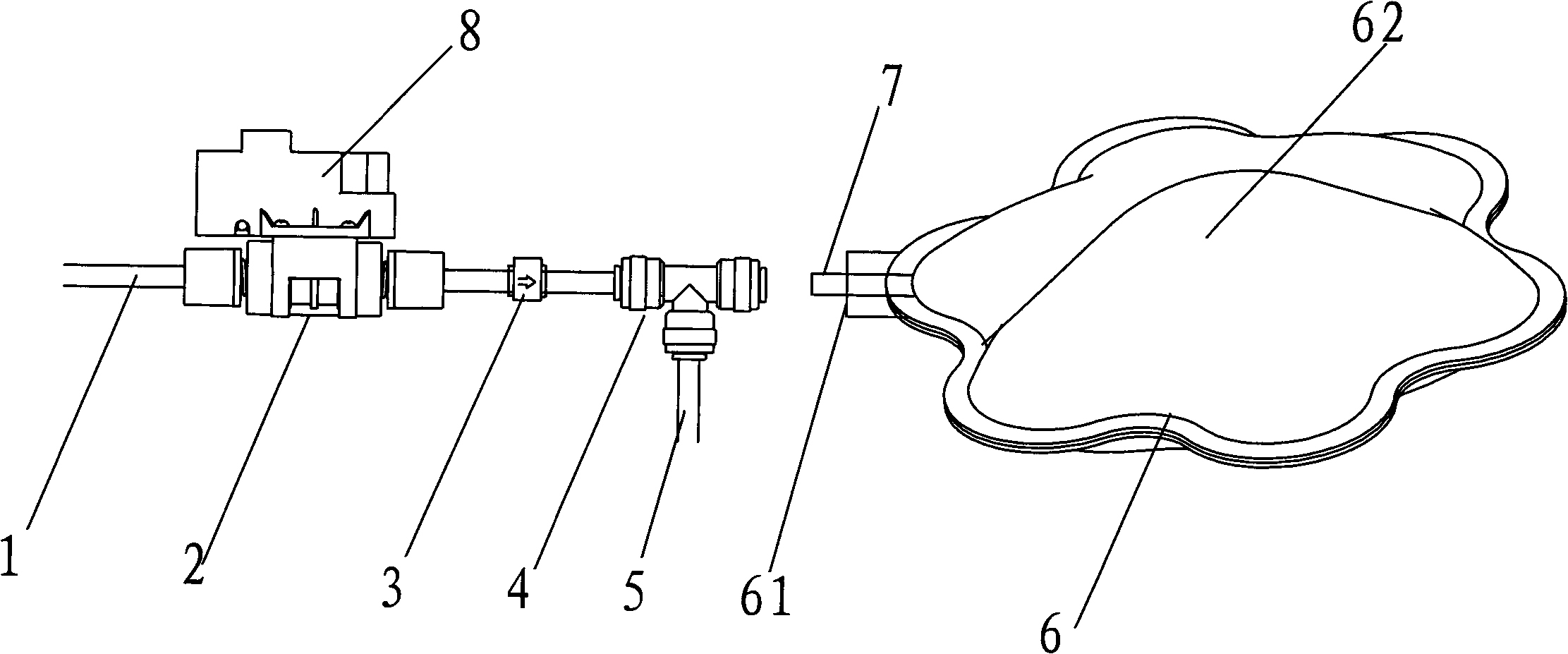 Special container device for antifouling energy-saving water machine