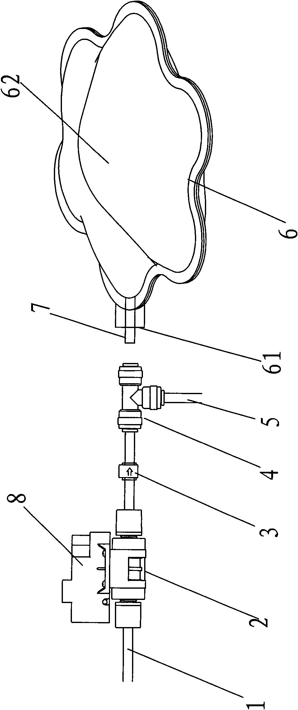 Special container device for antifouling energy-saving water machine