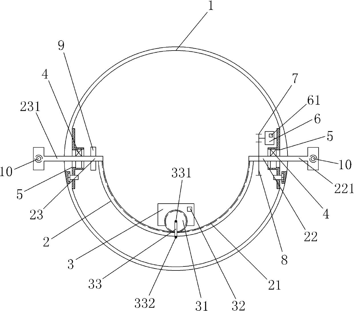 Dual-swing omni-directional moving spherical robot