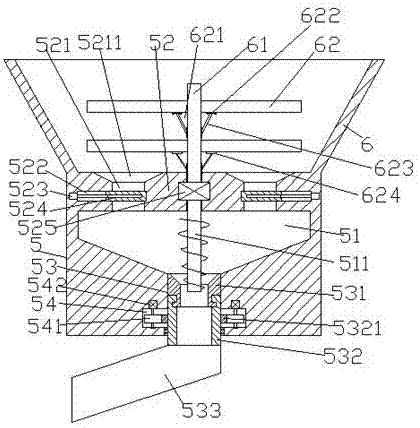 Pig breeding fodder putting device