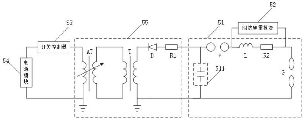 A high-voltage discharge circuit impedance self-matching method and device based on expert system