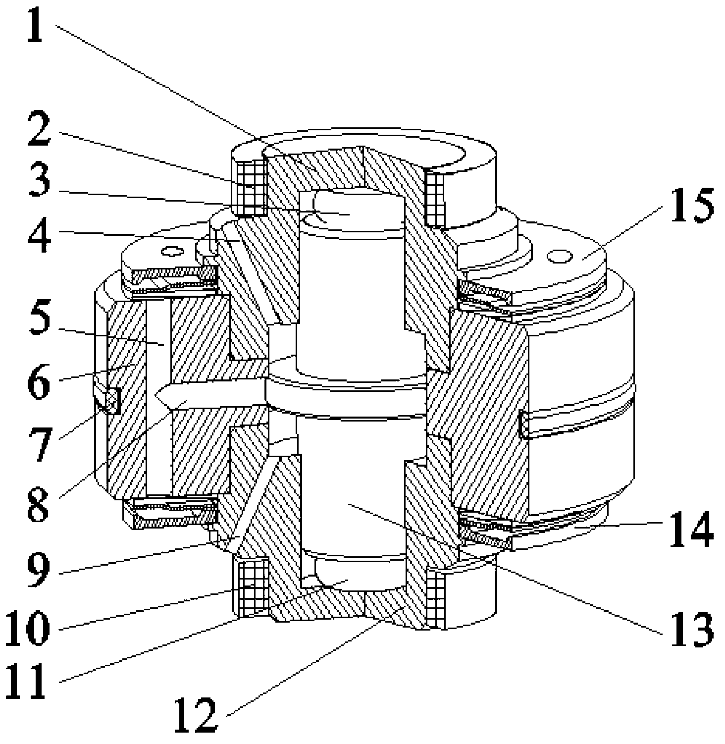 Double-acting magneto-rheological pressure and flow control valve