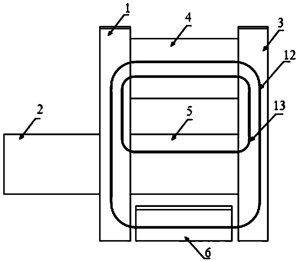 Iron-gallium alloy converse magnetostriction actuator driven by rotating motor and using method