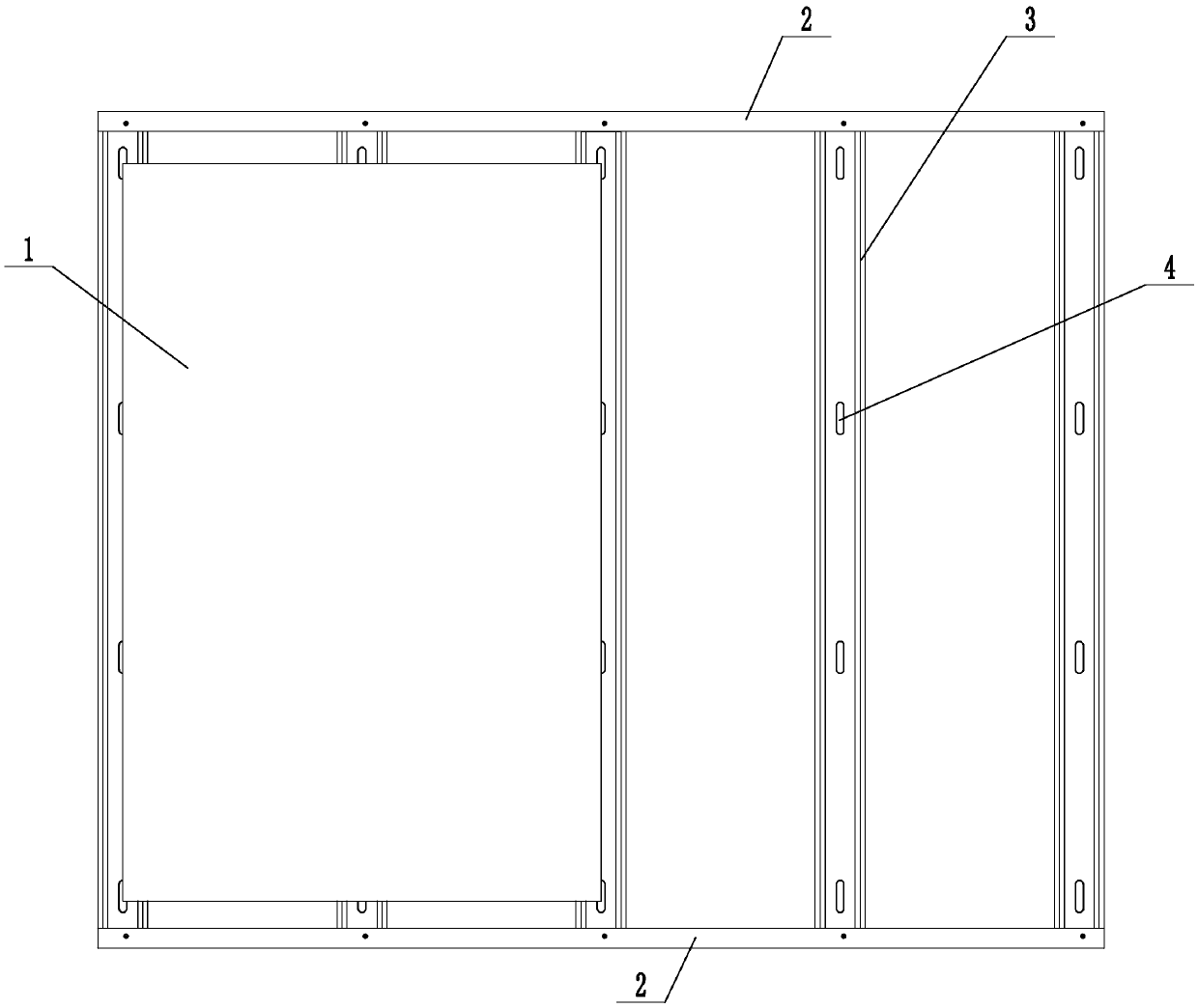 Wall decoration board mounting structure