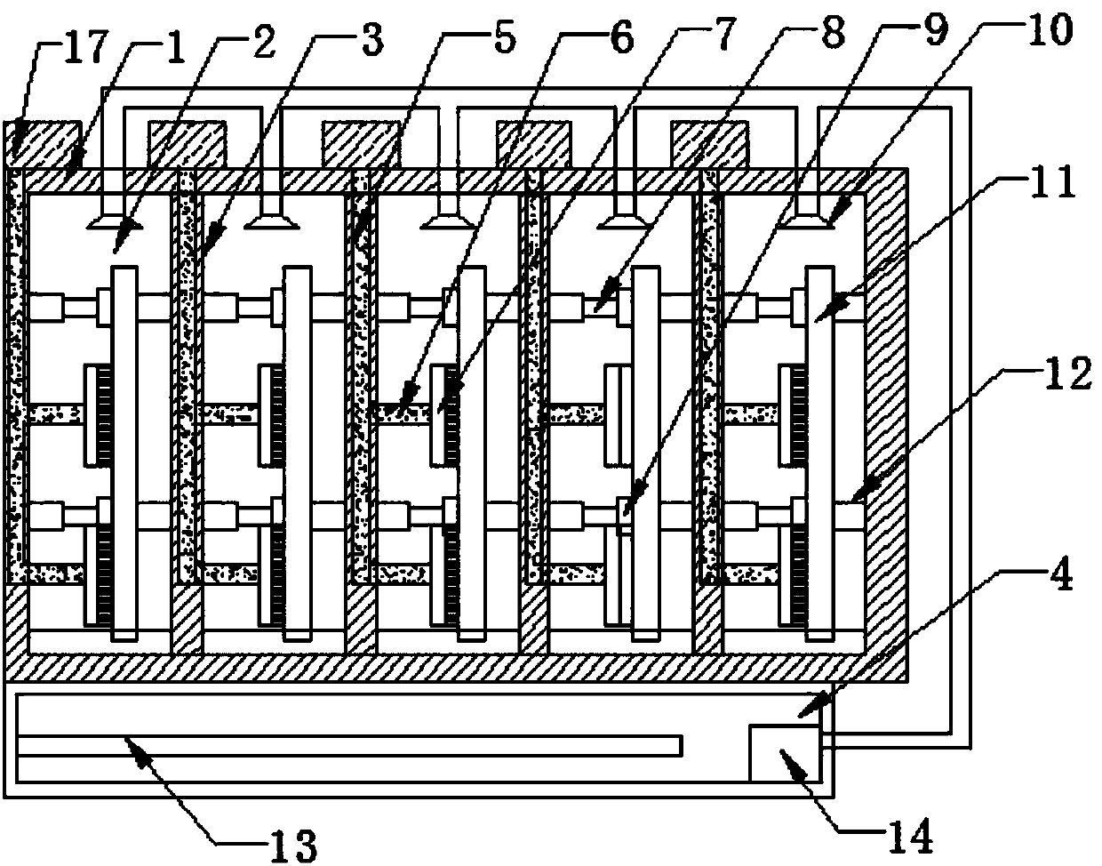 Preheating device for refrigerator door foaming