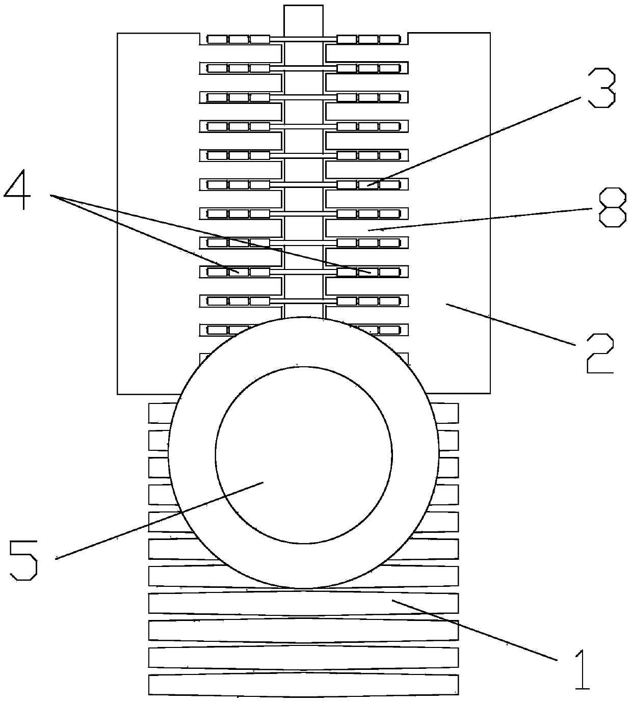 Stereoscopic dish conveying device