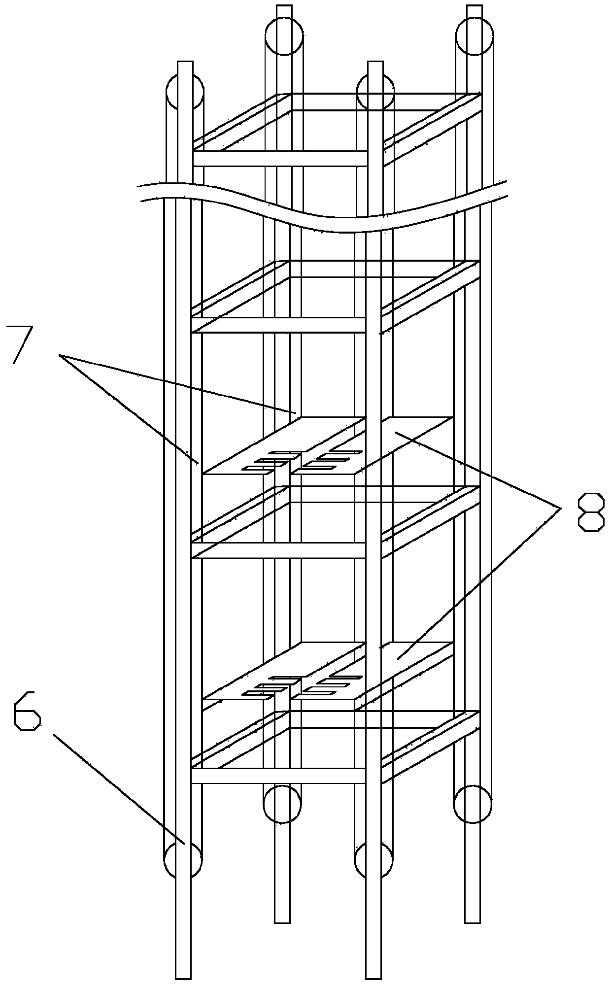 Stereoscopic dish conveying device