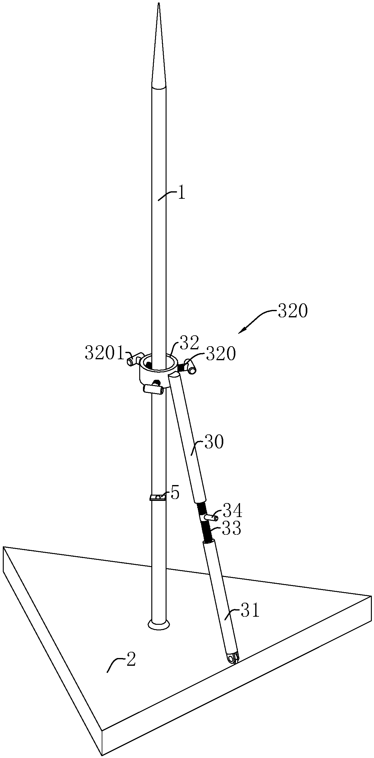 Lightning arrester convenient for regulating