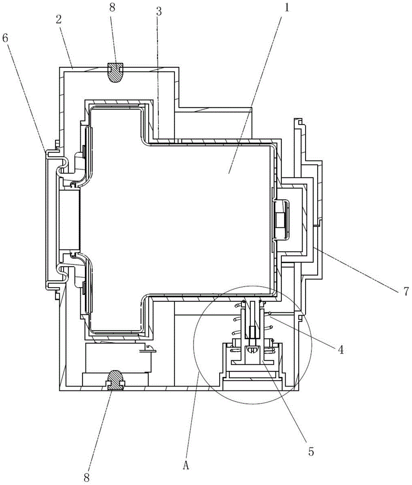 Suspension noise-reduction motor