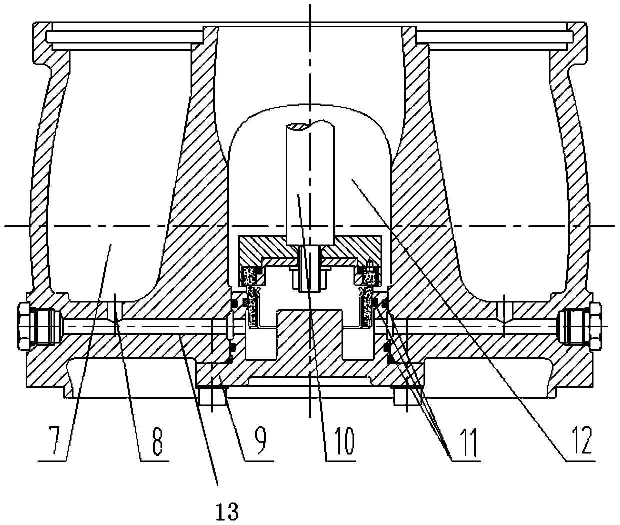 Water pump axial force self-balancing device