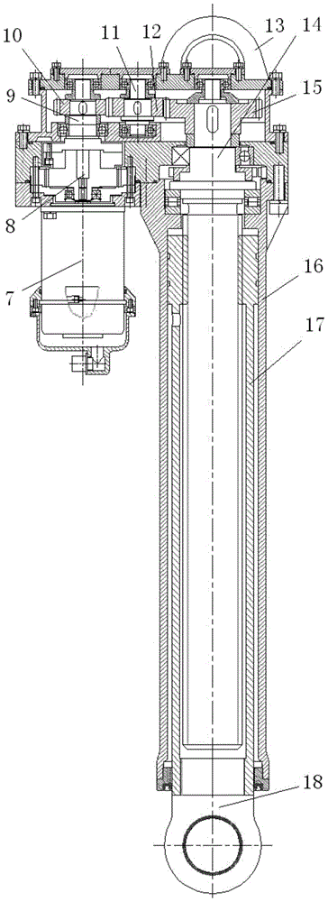 Four-link extended leveling control system