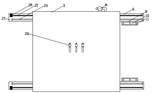 Accessory paint spraying anti-corrosion device and paint spraying method