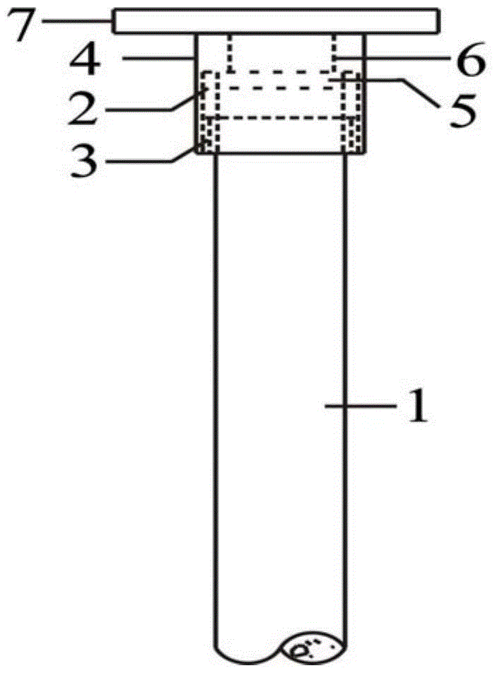 Thin-wall concrete-filled steel tube column separated by tension and compression and its construction method