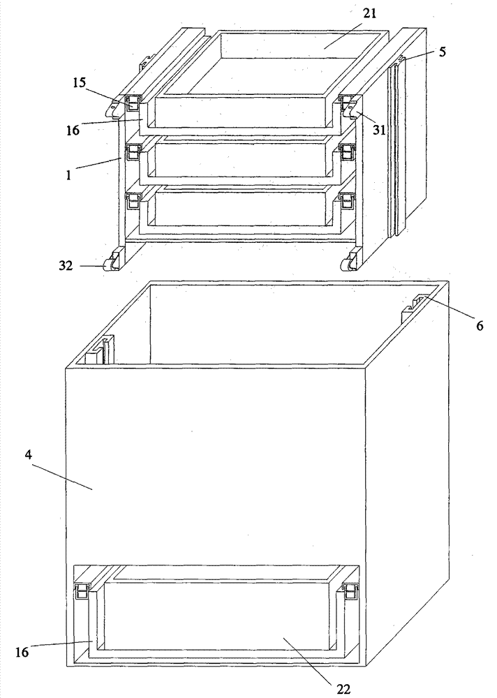 Horizontal soilless culture system driven by handle to rise and fall