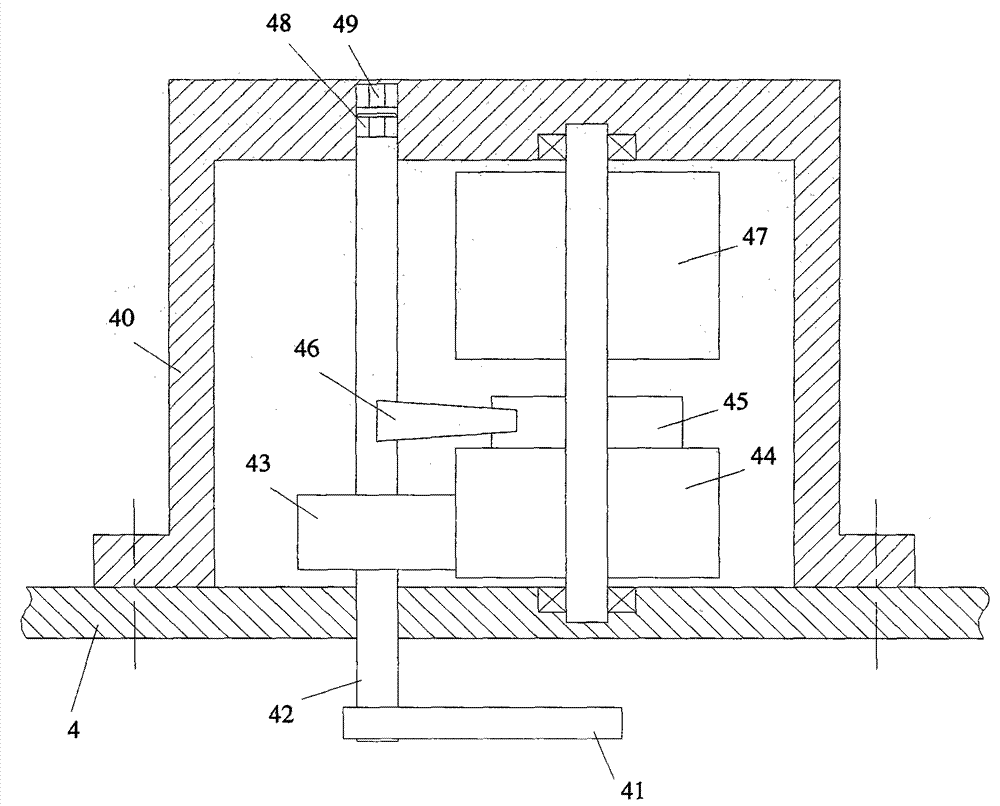 Horizontal soilless culture system driven by handle to rise and fall