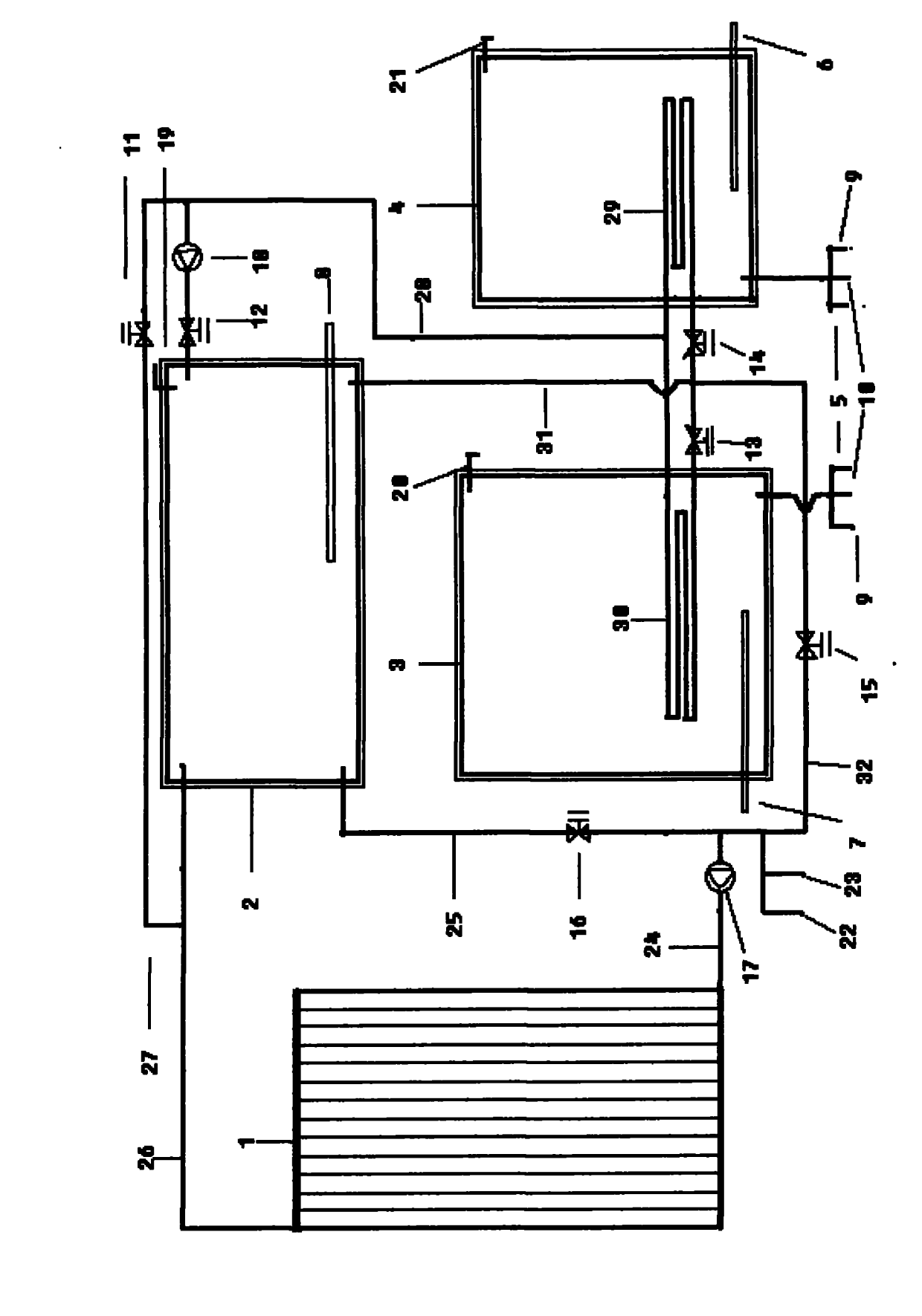 Multi-functional water room fire-preventing and fire-distinguishing system